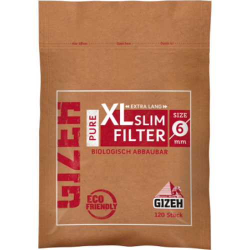 Filtre GIZEH pure slim - 120 buc/punga