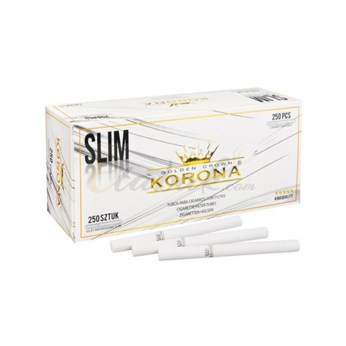 Tuburi de tigari Korona Slim 250 White(Albe)